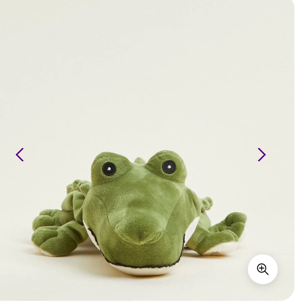 NWT. Warmies Green Alligator